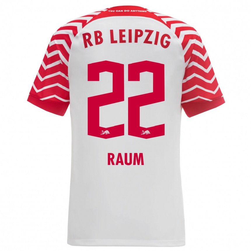 Hombre Fútbol Camiseta David Raum #22 Blanco 1ª Equipación 2023/24 Perú