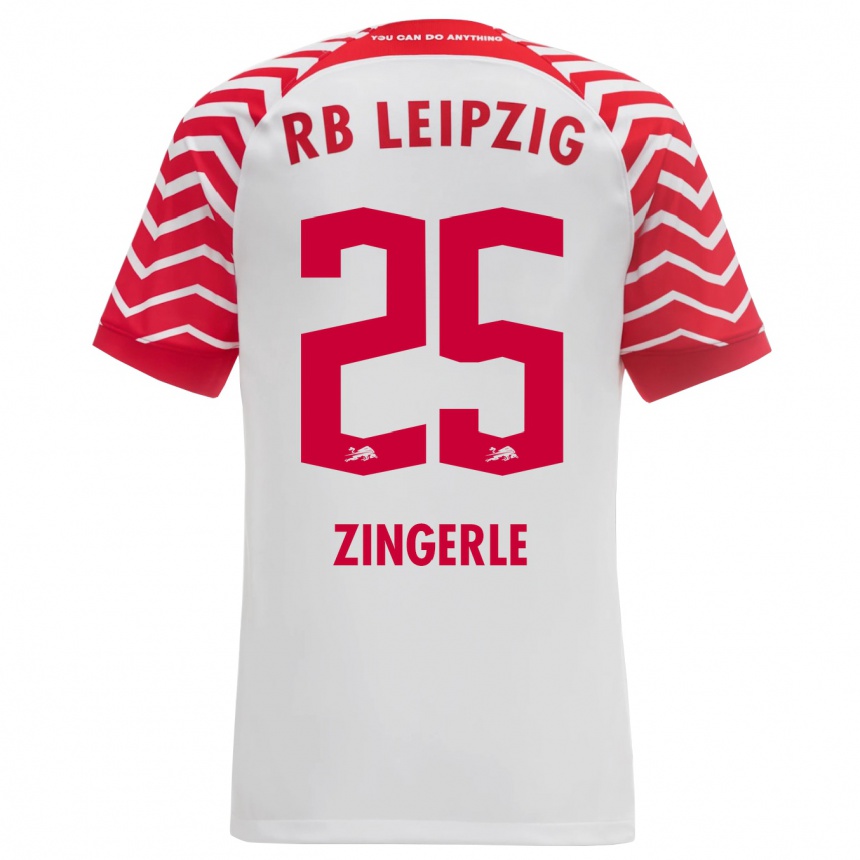 Hombre Fútbol Camiseta Leopold Zingerle #25 Blanco 1ª Equipación 2023/24 Perú