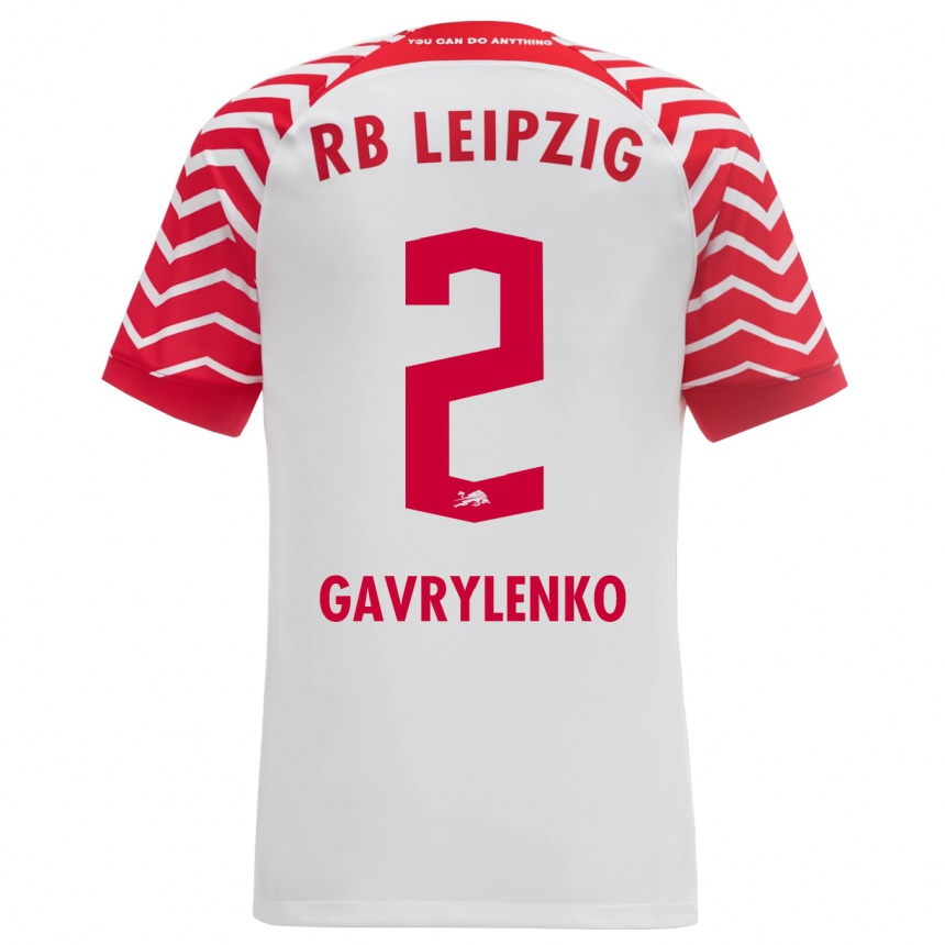 Hombre Fútbol Camiseta Oleksandr Gavrylenko #2 Blanco 1ª Equipación 2023/24 Perú