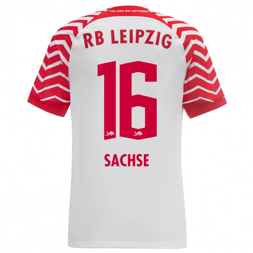 Hombre Fútbol Camiseta Jakob Sachse #16 Blanco 1ª Equipación 2023/24 Perú