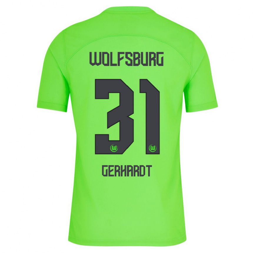 Hombre Fútbol Camiseta Yannick Gerhardt #31 Verde 1ª Equipación 2023/24 Perú