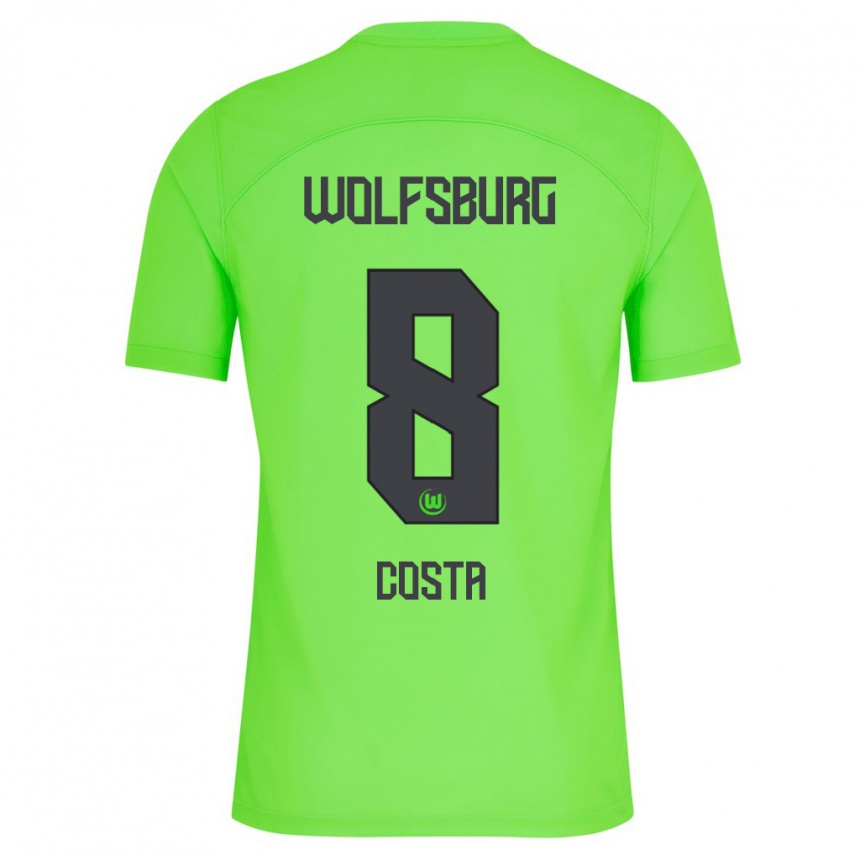 Hombre Fútbol Camiseta Jesse Costa #8 Verde 1ª Equipación 2023/24 Perú