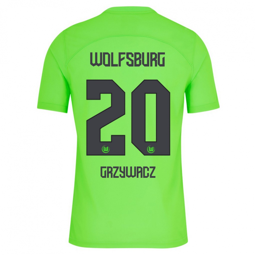 Hombre Fútbol Camiseta Eryk Grzywacz #20 Verde 1ª Equipación 2023/24 Perú