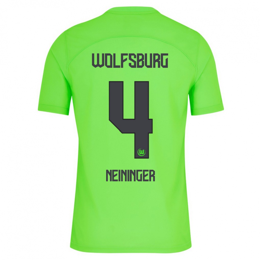 Hombre Fútbol Camiseta Till Neininger #4 Verde 1ª Equipación 2023/24 Perú