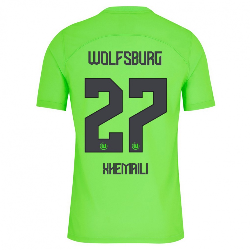 Hombre Fútbol Camiseta Riola Xhemaili #27 Verde 1ª Equipación 2023/24 Perú