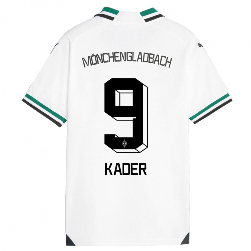 Hombre Fútbol Camiseta Cagatay Kader #9 Blanco Verde 1ª Equipación 2023/24 Perú