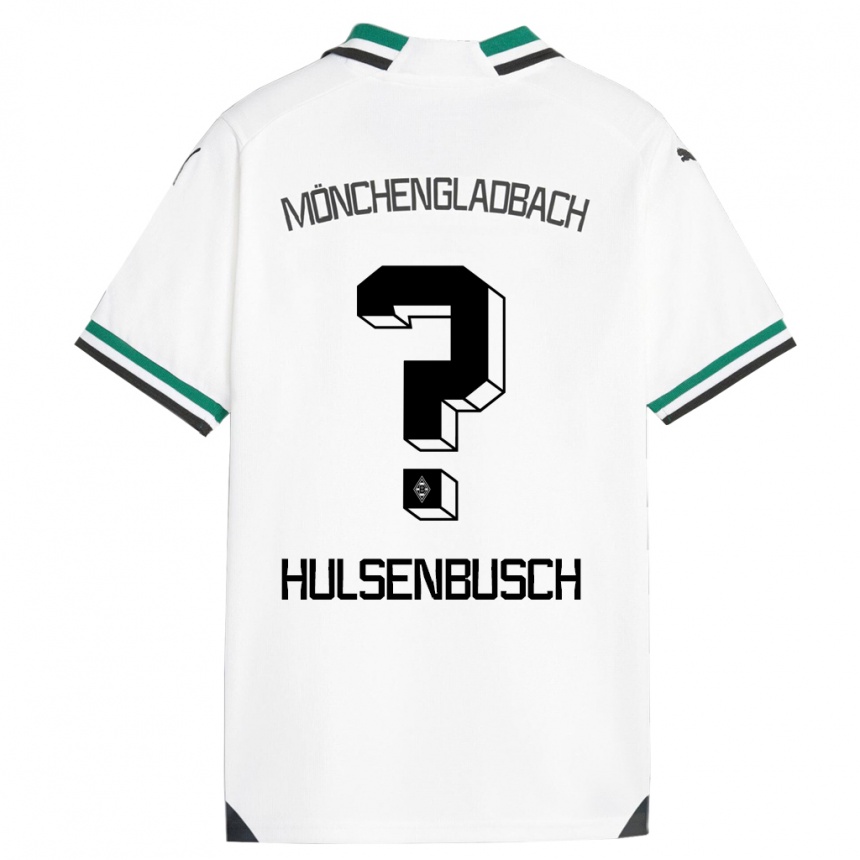 Hombre Fútbol Camiseta Daniel Hülsenbusch #0 Blanco Verde 1ª Equipación 2023/24 Perú