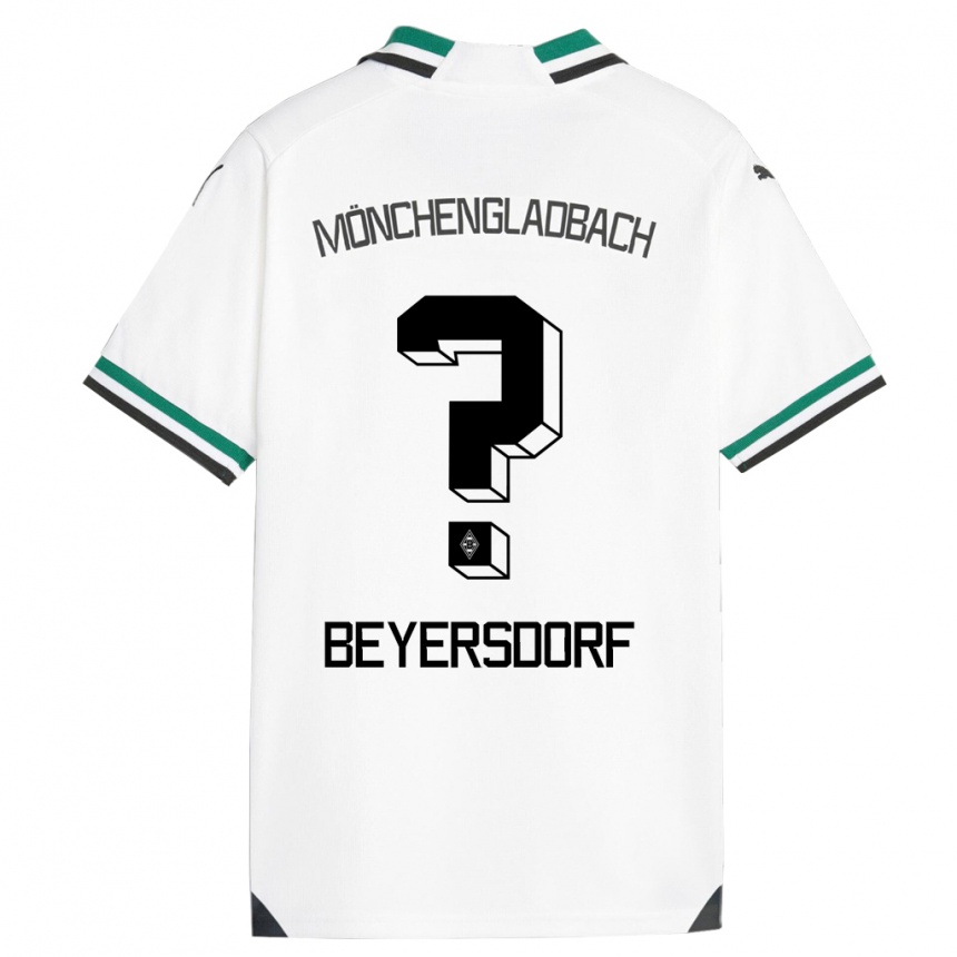 Hombre Fútbol Camiseta Chris Beyersdorf #0 Blanco Verde 1ª Equipación 2023/24 Perú