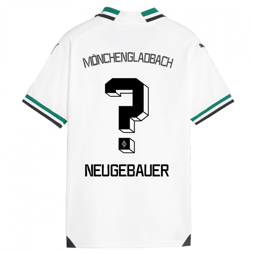 Hombre Fútbol Camiseta Simon Neugebauer #0 Blanco Verde 1ª Equipación 2023/24 Perú