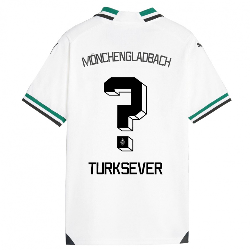 Hombre Fútbol Camiseta Emre Türksever #0 Blanco Verde 1ª Equipación 2023/24 Perú