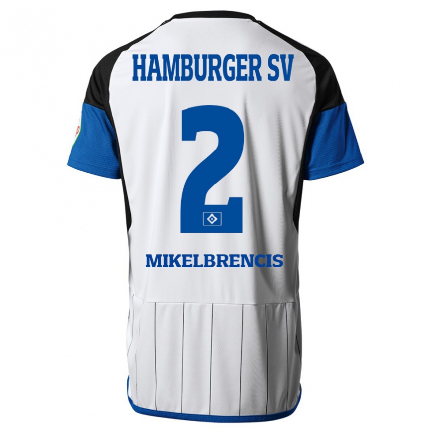 Hombre Fútbol Camiseta William Mikelbrencis #2 Blanco 1ª Equipación 2023/24 Perú