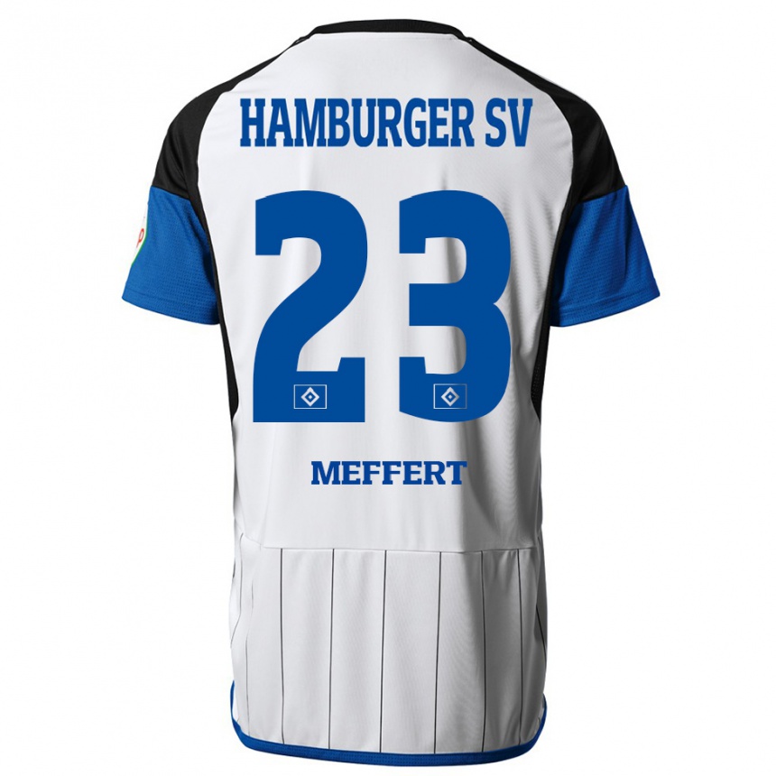 Hombre Fútbol Camiseta Jonas Meffert #23 Blanco 1ª Equipación 2023/24 Perú