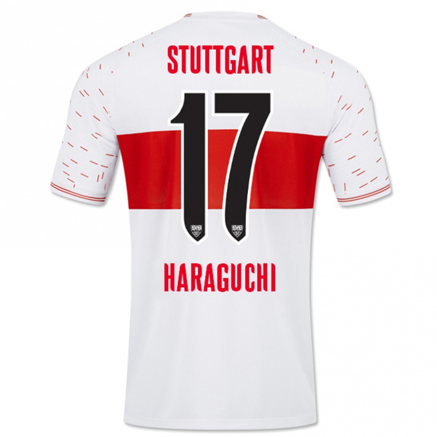 Hombre Fútbol Camiseta Genki Haraguchi #17 Blanco 1ª Equipación 2023/24 Perú