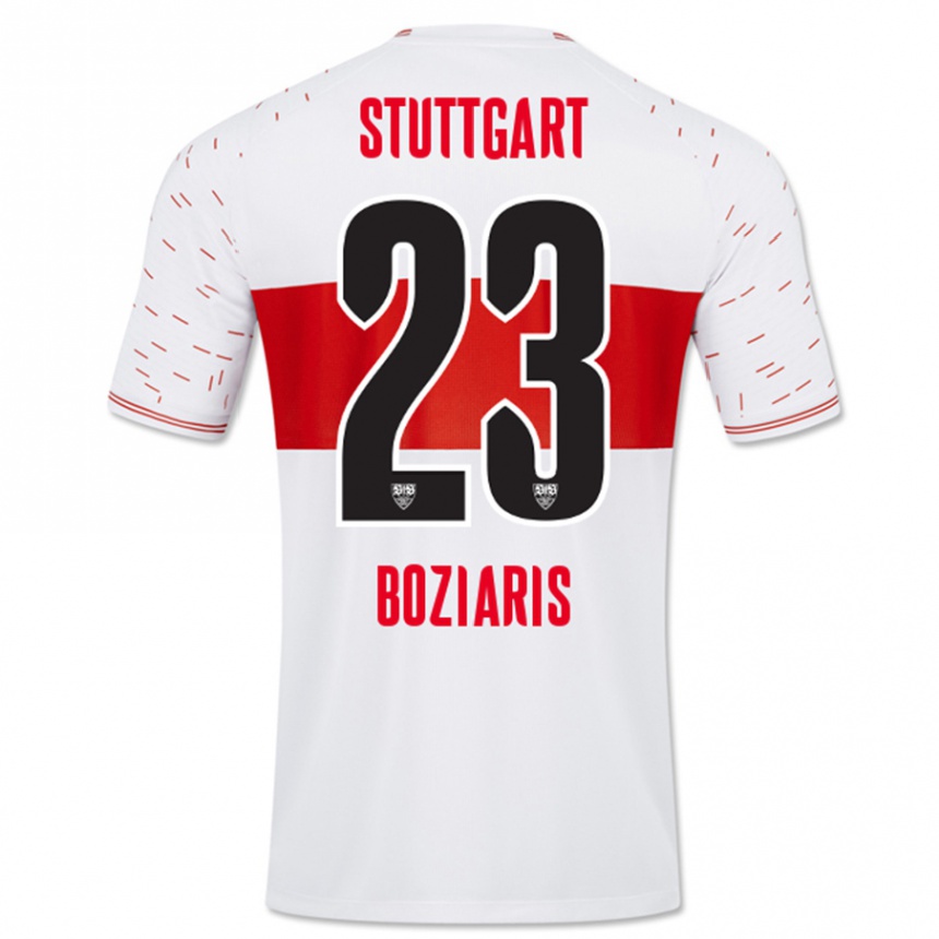 Hombre Fútbol Camiseta Giannis Boziaris #23 Blanco 1ª Equipación 2023/24 Perú