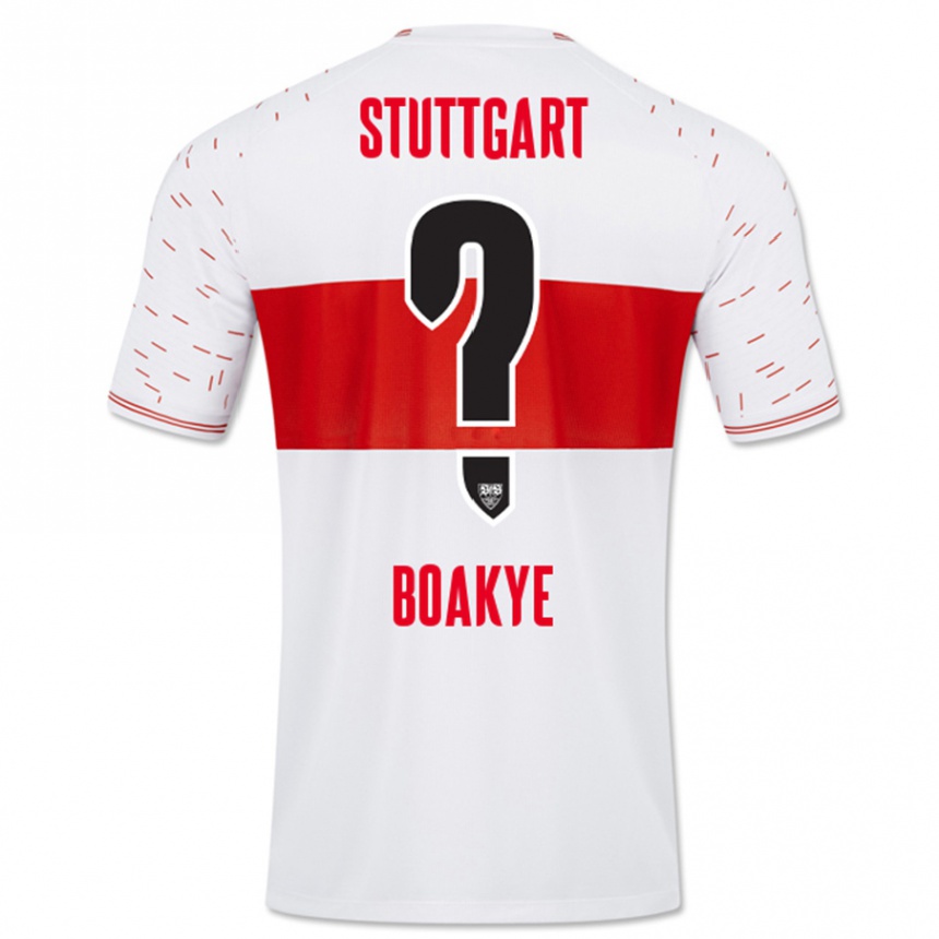 Hombre Fútbol Camiseta Benjamin Boakye #0 Blanco 1ª Equipación 2023/24 Perú