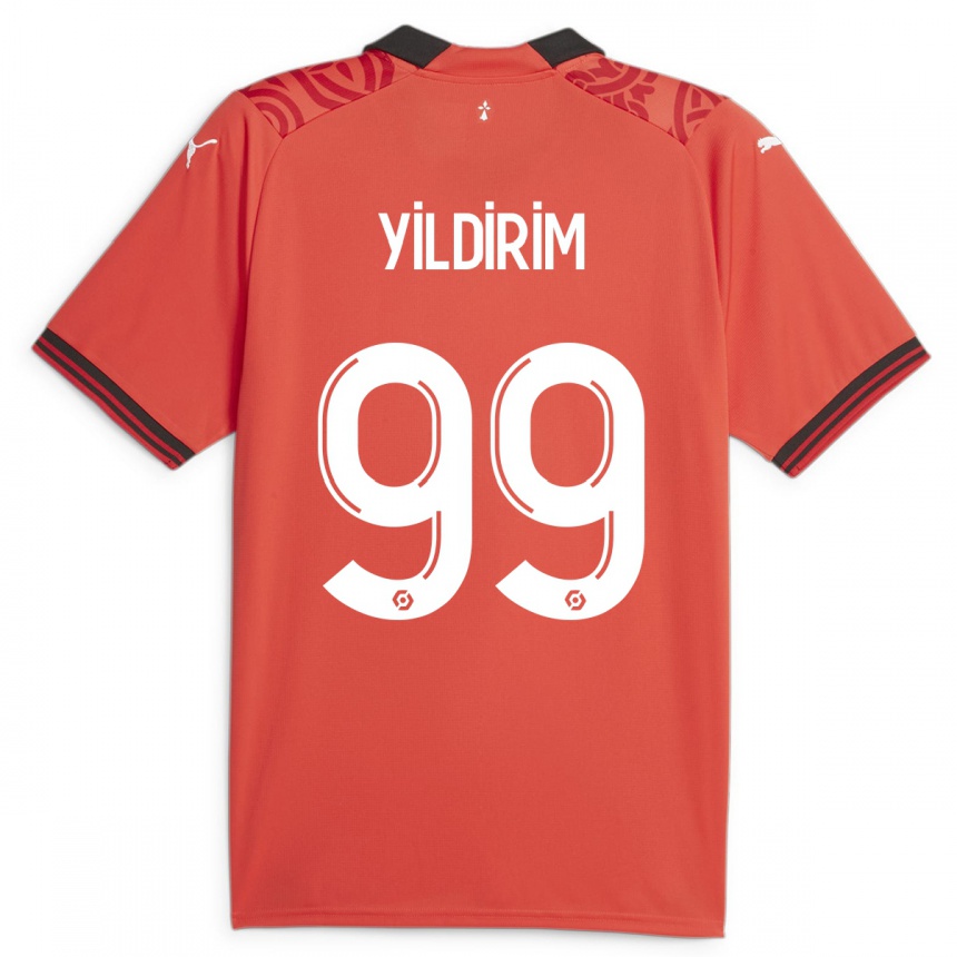 Hombre Fútbol Camiseta Bertuğ Yıldırım #99 Rojo 1ª Equipación 2023/24 Perú