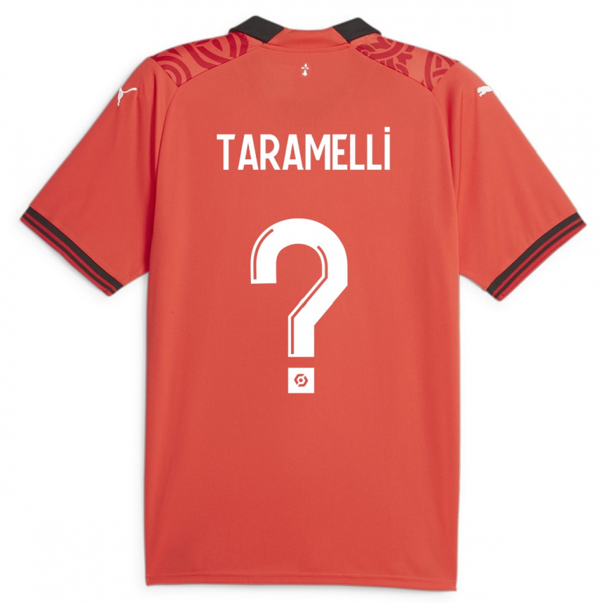 Hombre Fútbol Camiseta Valentin Taramelli #0 Rojo 1ª Equipación 2023/24 Perú