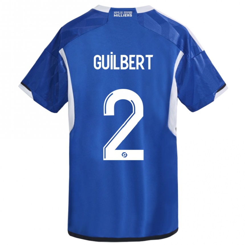 Hombre Fútbol Camiseta Frederic Guilbert #2 Azul 1ª Equipación 2023/24 Perú