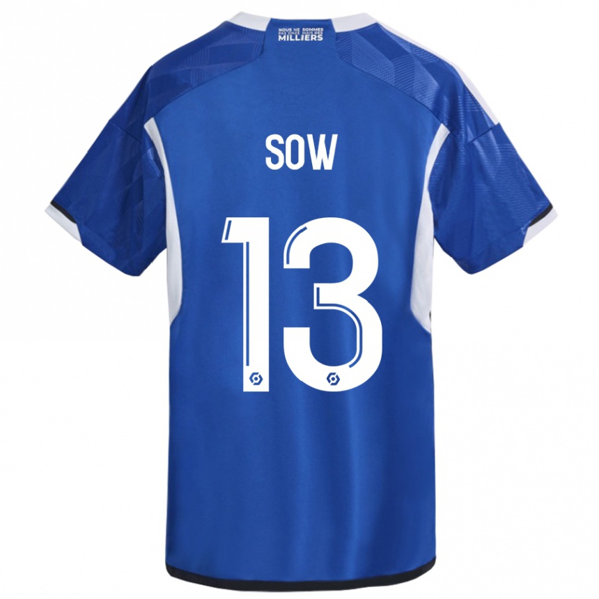 Hombre Fútbol Camiseta Saïdou Sow #13 Azul 1ª Equipación 2023/24 Perú