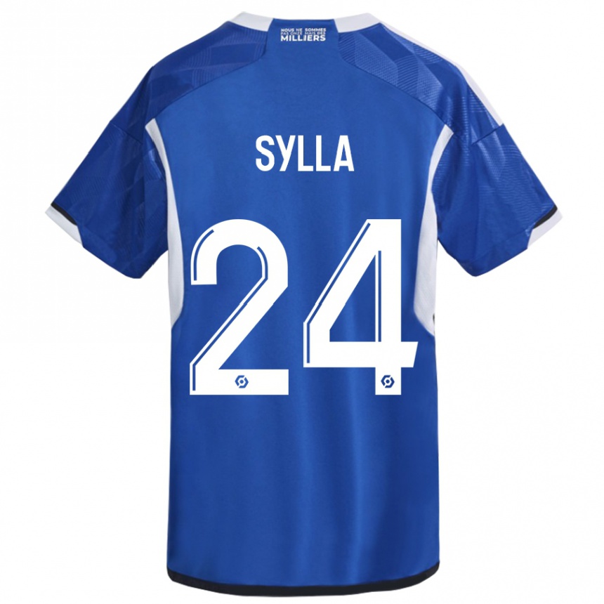 Hombre Fútbol Camiseta Abakar Sylla #24 Azul 1ª Equipación 2023/24 Perú