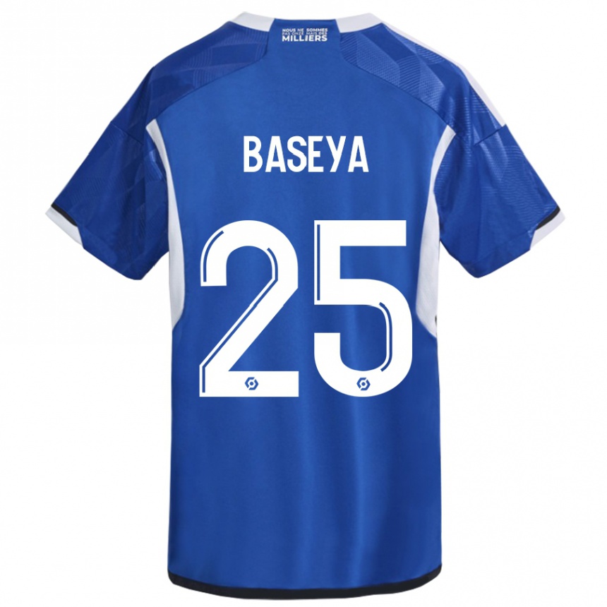 Hombre Fútbol Camiseta Steven Baseya #25 Azul 1ª Equipación 2023/24 Perú