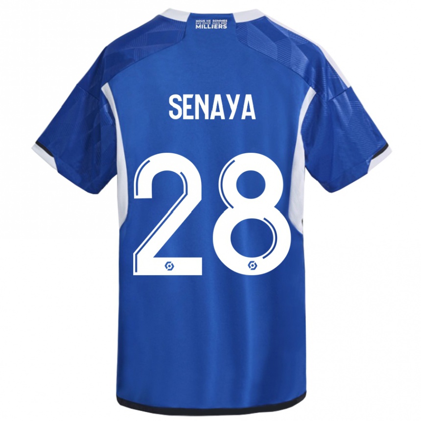 Hombre Fútbol Camiseta Marvin Senaya #28 Azul 1ª Equipación 2023/24 Perú