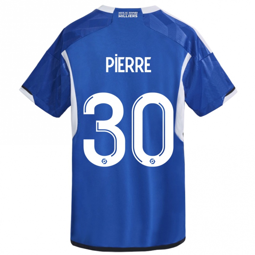 Hombre Fútbol Camiseta Alexandre Pierre #30 Azul 1ª Equipación 2023/24 Perú