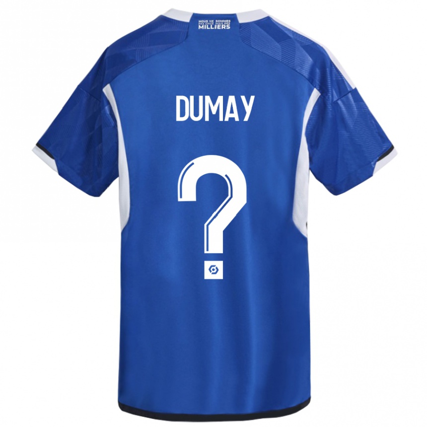 Hombre Fútbol Camiseta Yoann Dumay #0 Azul 1ª Equipación 2023/24 Perú