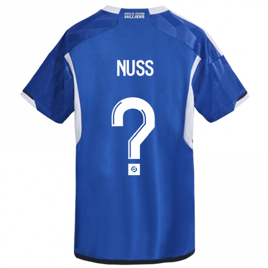 Hombre Fútbol Camiseta Antoine Nuss #0 Azul 1ª Equipación 2023/24 Perú