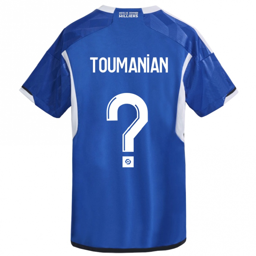 Hombre Fútbol Camiseta Anthony Toumanian #0 Azul 1ª Equipación 2023/24 Perú