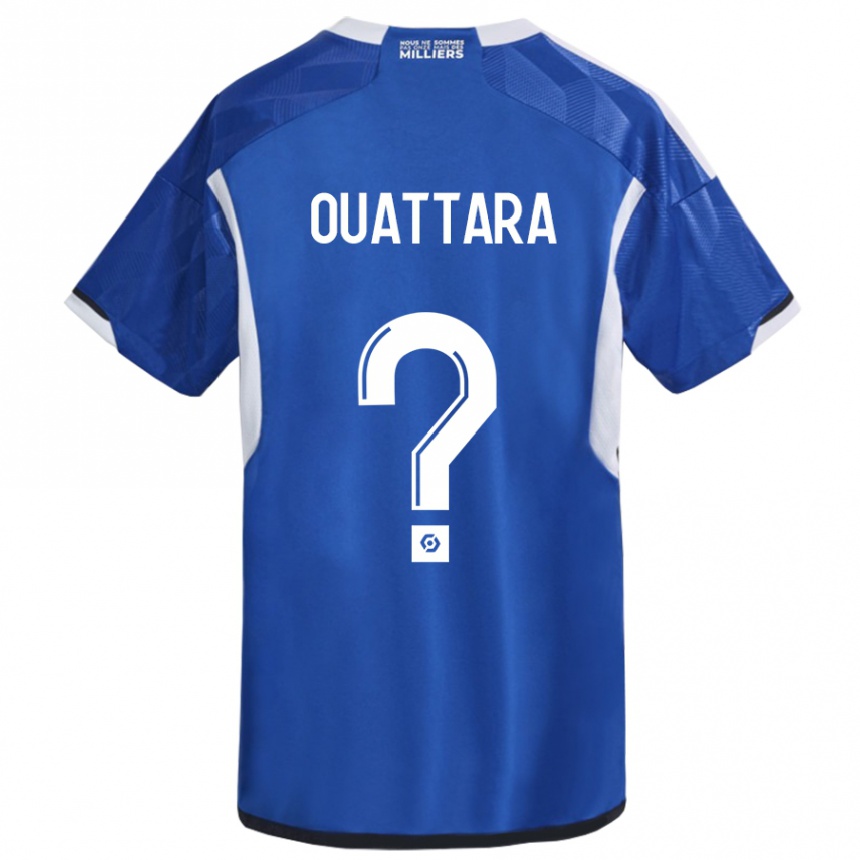 Hombre Fútbol Camiseta Abdoul Ouattara #0 Azul 1ª Equipación 2023/24 Perú