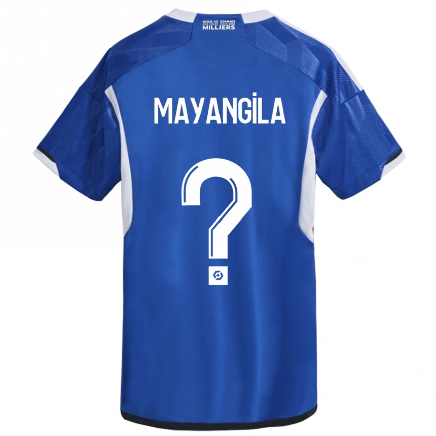 Hombre Fútbol Camiseta Ryan Tutu Mayangila #0 Azul 1ª Equipación 2023/24 Perú