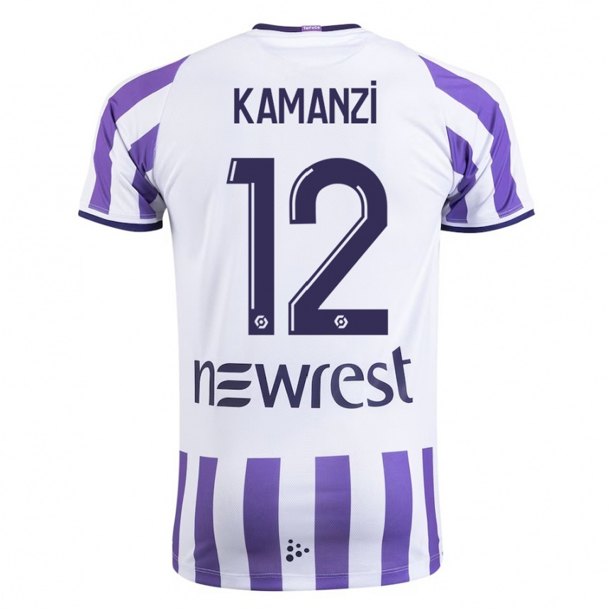 Hombre Fútbol Camiseta Warren Kamanzi #12 Blanco 1ª Equipación 2023/24 Perú