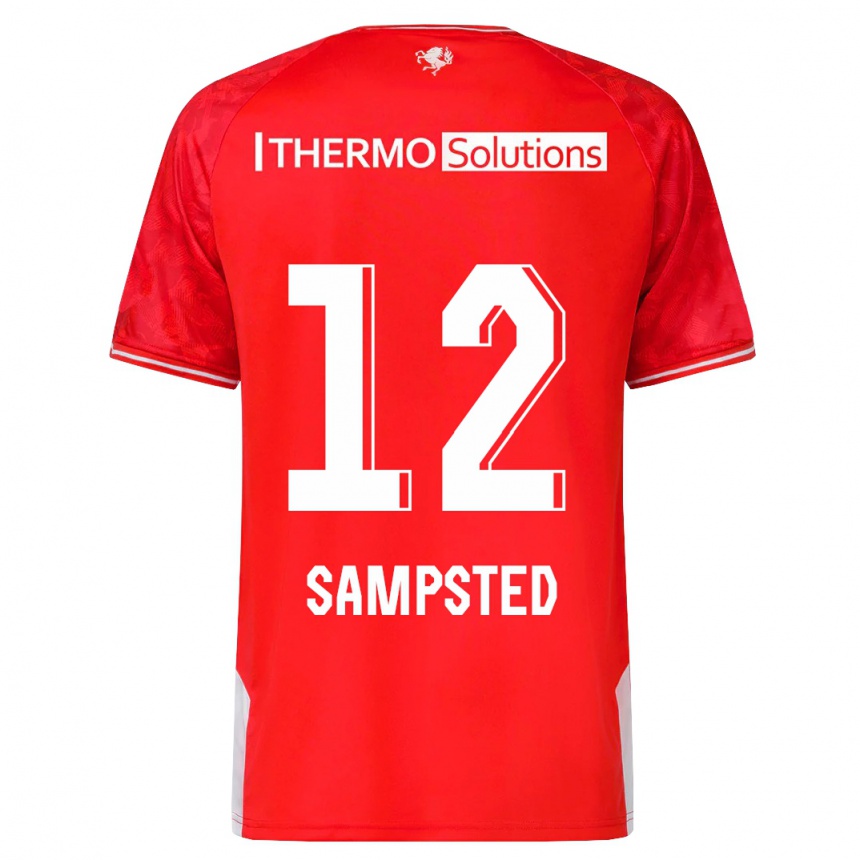 Hombre Fútbol Camiseta Alfons Sampsted #12 Rojo 1ª Equipación 2023/24 Perú