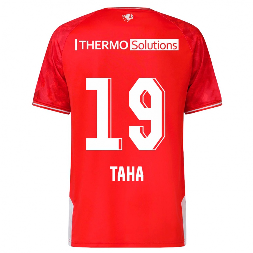 Hombre Fútbol Camiseta Younes Taha #19 Rojo 1ª Equipación 2023/24 Perú