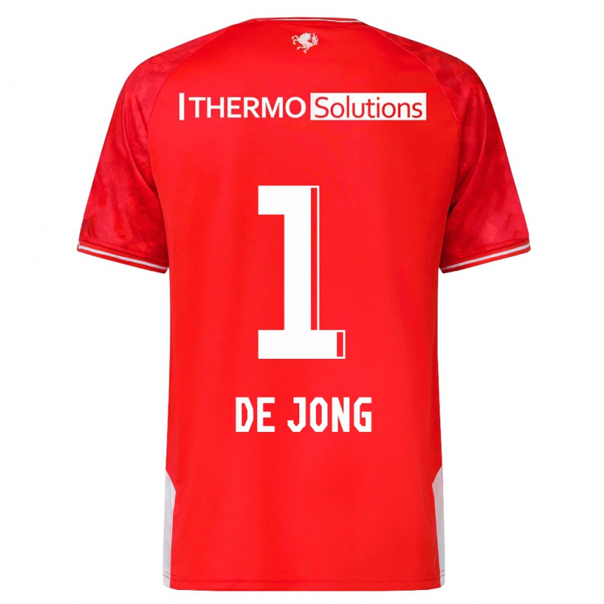 Hombre Fútbol Camiseta Danielle De Jong #1 Rojo 1ª Equipación 2023/24 Perú