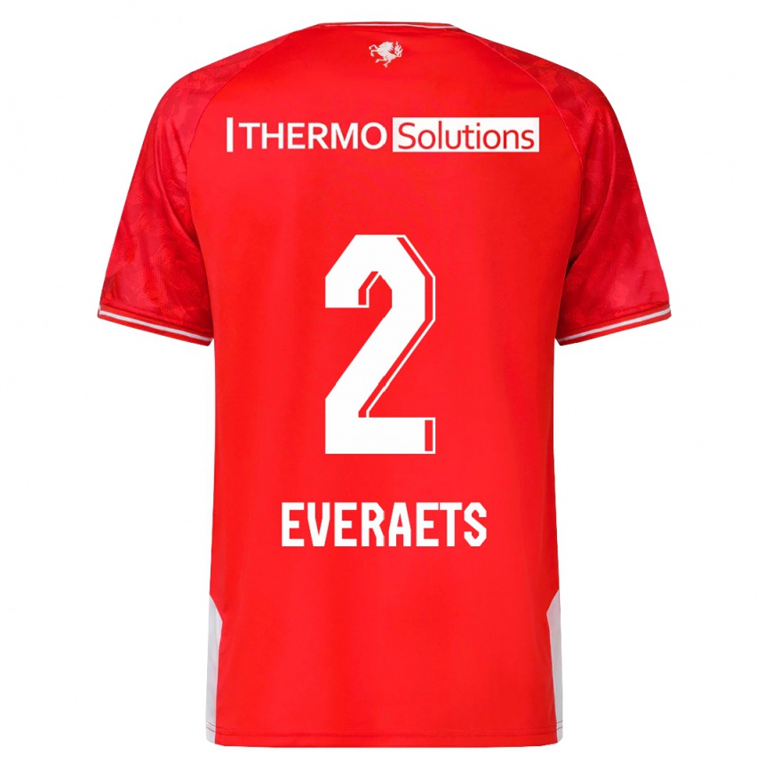 Hombre Fútbol Camiseta Kim Everaets #2 Rojo 1ª Equipación 2023/24 Perú