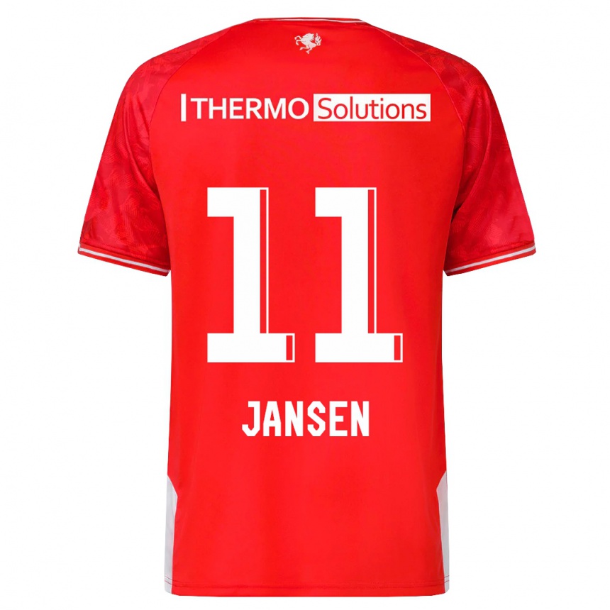 Hombre Fútbol Camiseta Renate Jansen #11 Rojo 1ª Equipación 2023/24 Perú