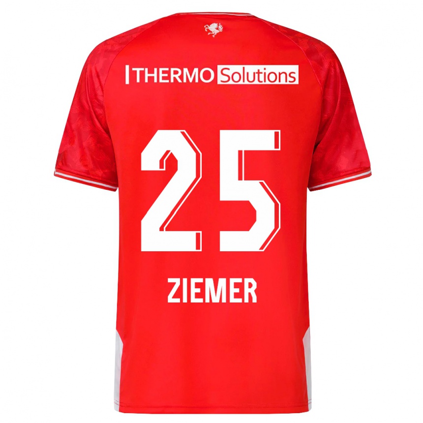 Hombre Fútbol Camiseta Taylor Ziemer #25 Rojo 1ª Equipación 2023/24 Perú