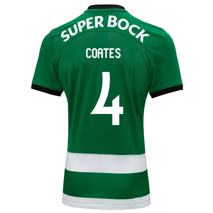 Hombre Fútbol Camiseta Sebastián Coates #4 Verde 1ª Equipación 2023/24 Perú