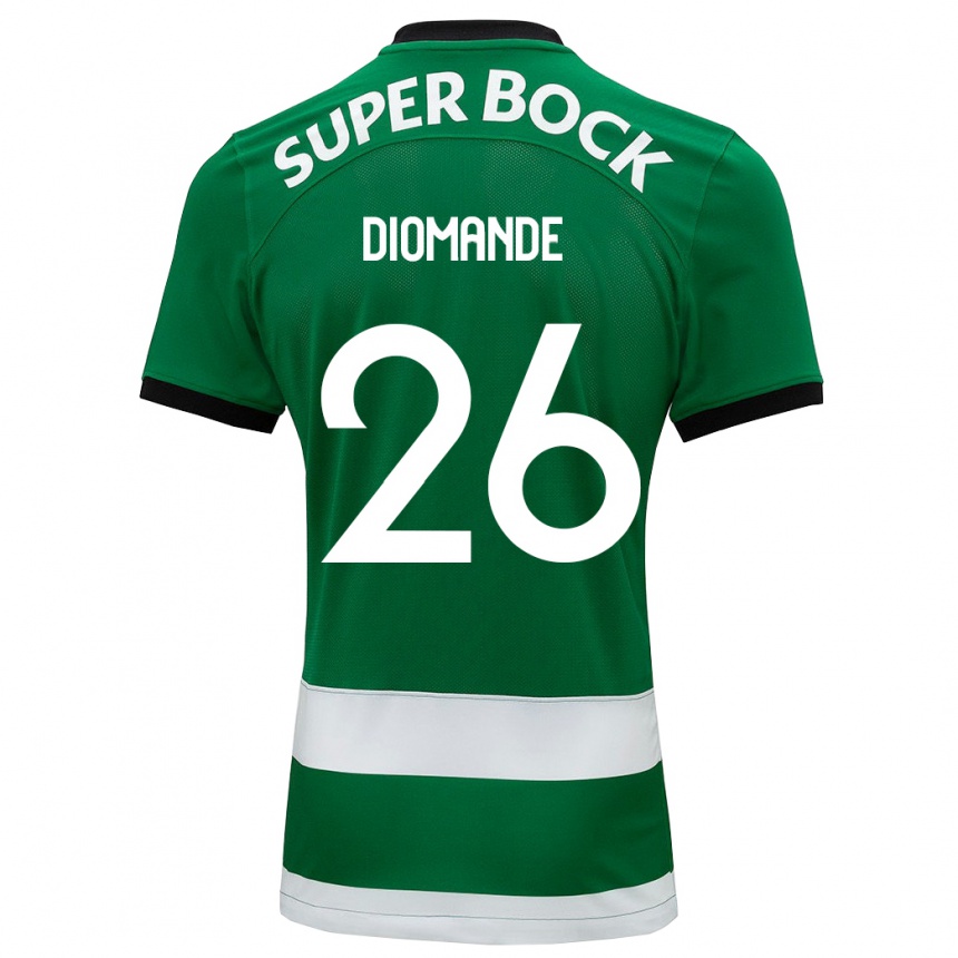 Hombre Fútbol Camiseta Ousmane Diomande #26 Verde 1ª Equipación 2023/24 Perú