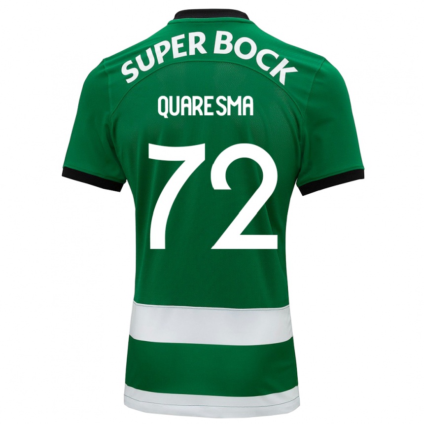 Hombre Fútbol Camiseta Eduardo Quaresma #72 Verde 1ª Equipación 2023/24 Perú