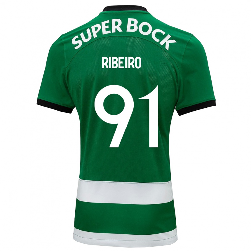 Hombre Fútbol Camiseta Rodrigo Ribeiro #91 Verde 1ª Equipación 2023/24 Perú