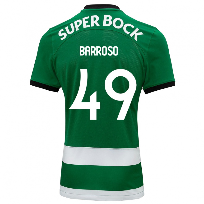 Hombre Fútbol Camiseta Leonardo Barroso #49 Verde 1ª Equipación 2023/24 Perú