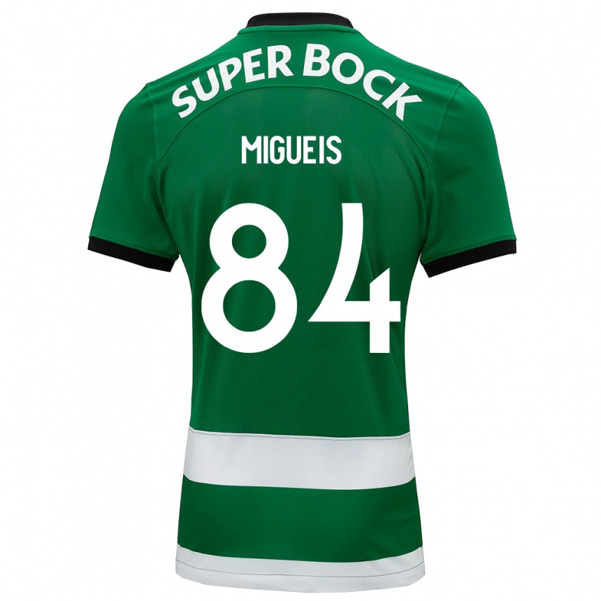 Hombre Fútbol Camiseta Pedro Miguéis #84 Verde 1ª Equipación 2023/24 Perú