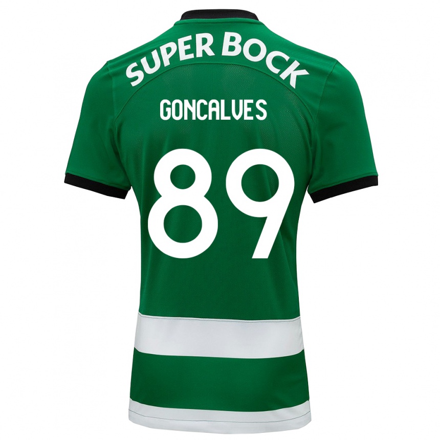 Hombre Fútbol Camiseta André Gonçalves #89 Verde 1ª Equipación 2023/24 Perú