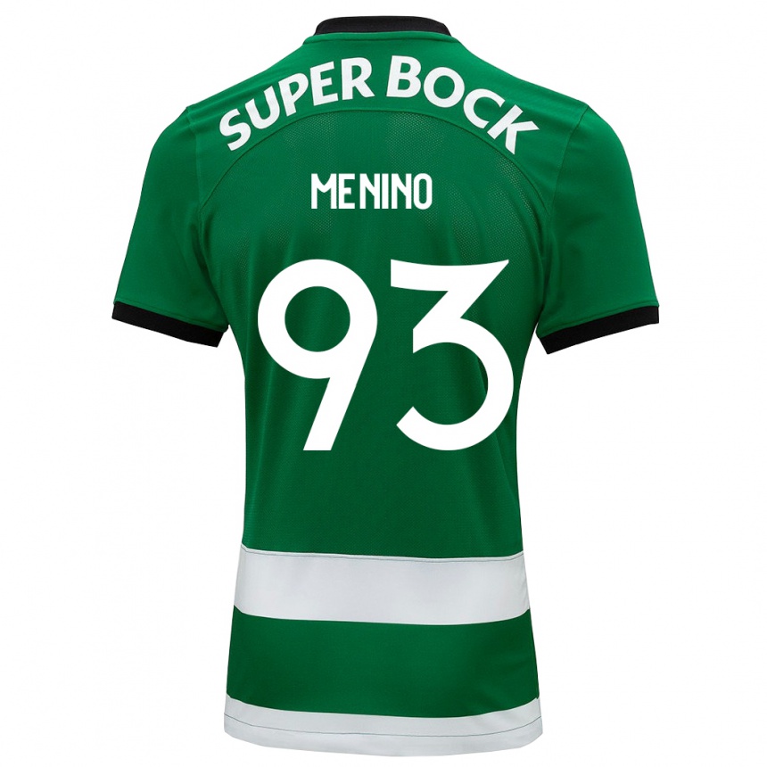 Hombre Fútbol Camiseta Miguel Menino #93 Verde 1ª Equipación 2023/24 Perú