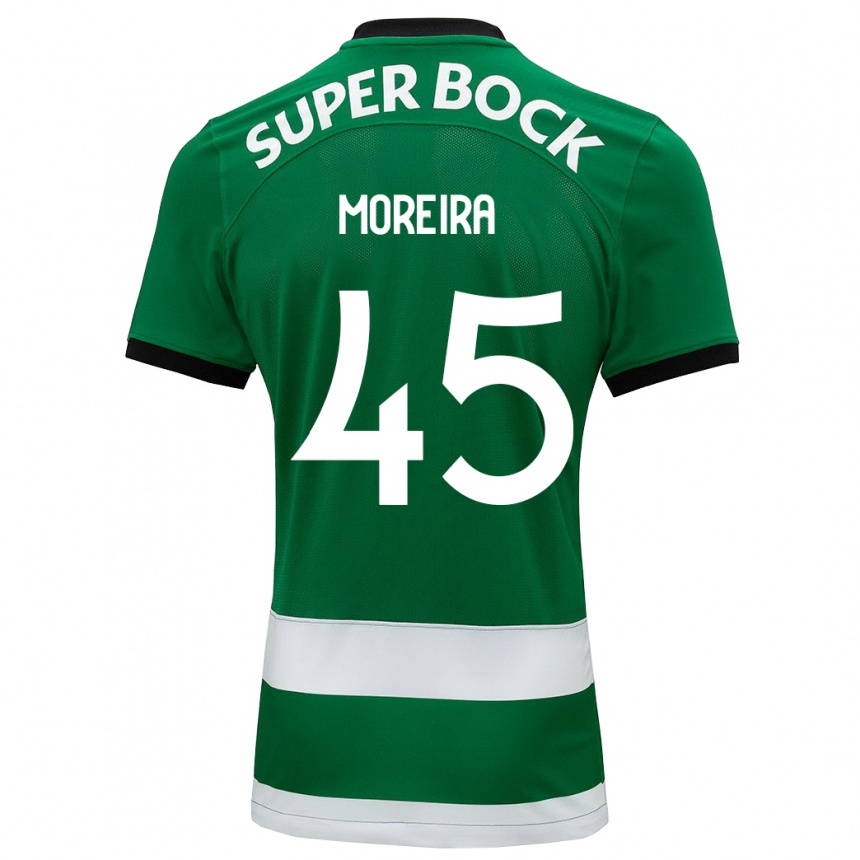 Hombre Fútbol Camiseta David Moreira #45 Verde 1ª Equipación 2023/24 Perú