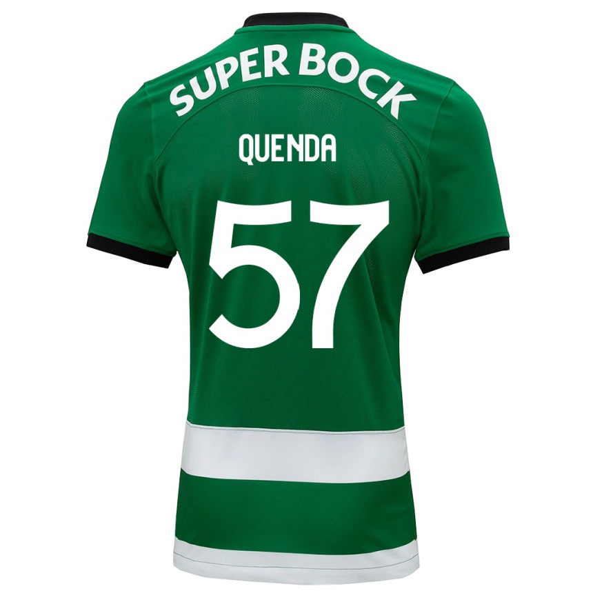 Hombre Fútbol Camiseta Geovany Quenda #57 Verde 1ª Equipación 2023/24 Perú