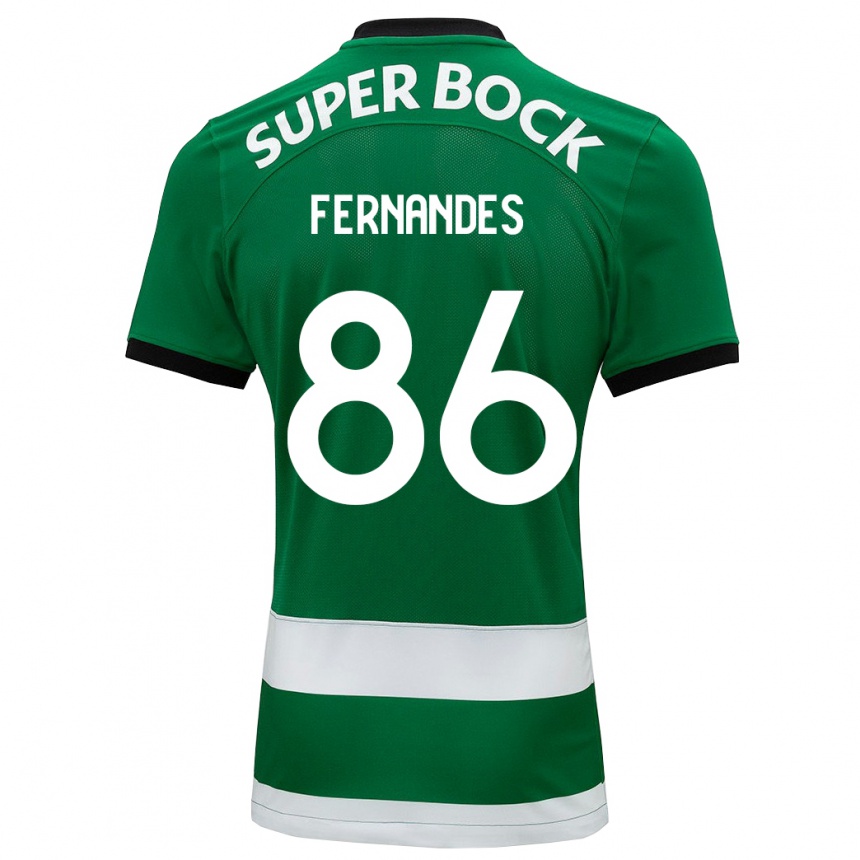 Hombre Fútbol Camiseta Emanuel Fernandes #86 Verde 1ª Equipación 2023/24 Perú